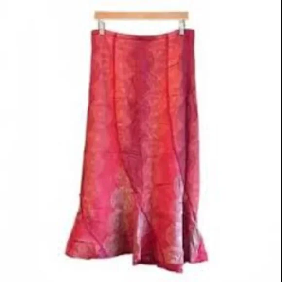 J Jill Pink Linen Skirt (PS) - Picture 8 of 8